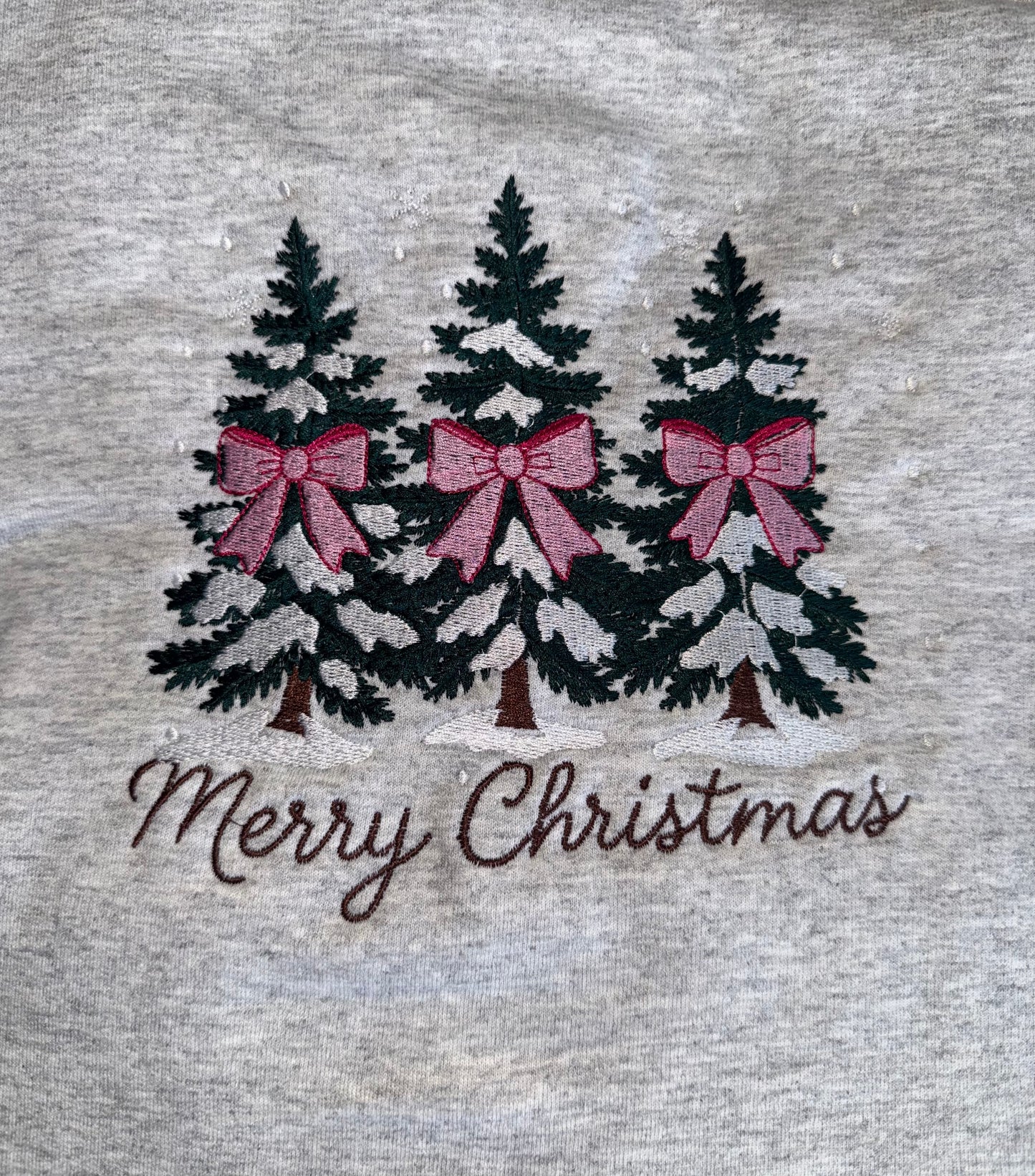 Merry Christmas Bows and Trees