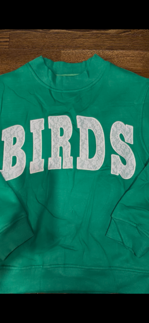 Lace BIRDS Mockneck