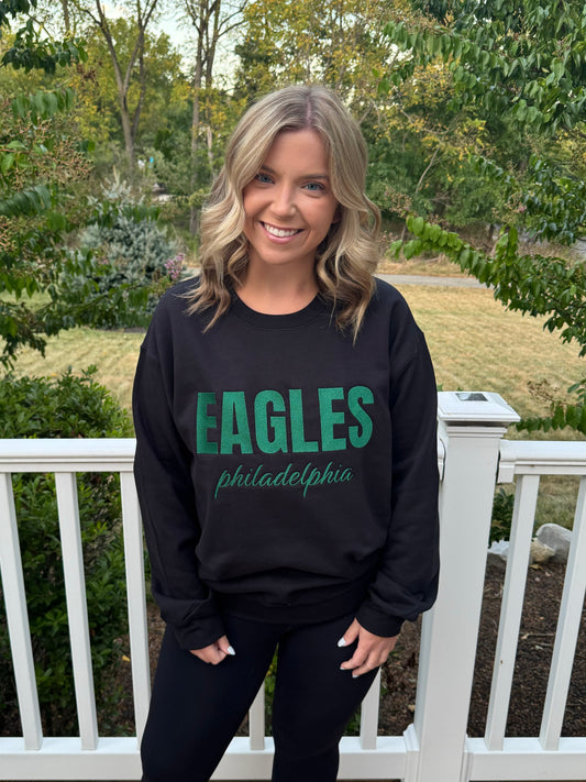 Embroidered Kelly Green and Black