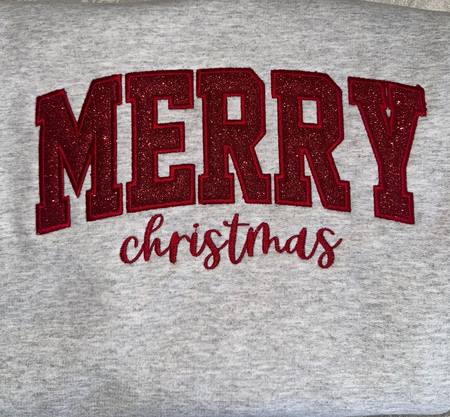 Merry Christmas Glitter Letters